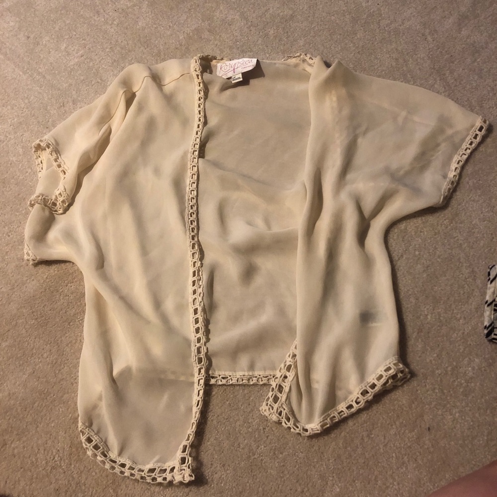 Off white cardigan cover up